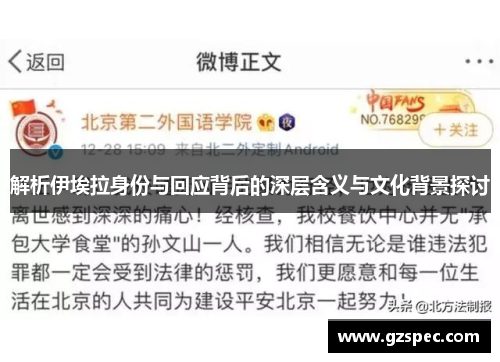 解析伊埃拉身份与回应背后的深层含义与文化背景探讨